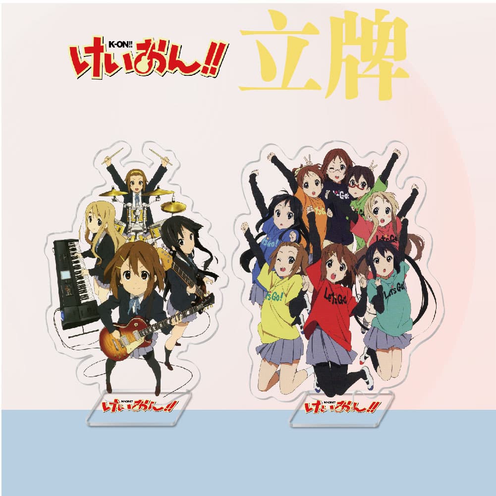 Anime Merchandise Wholesale Acrylic Stand K-ON! Yui Hirasawa Figure Creative Campus Accessories Small Decor