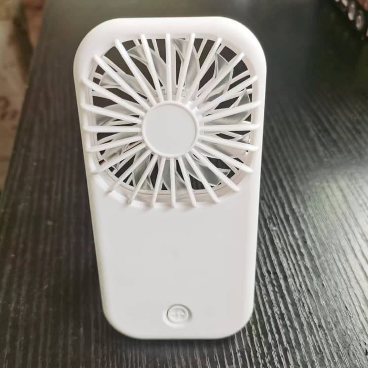 Cute Cartoon Rectangular Battery-Operated Fan, Handheld or Desktop Use, Camera-Style Mini Fan