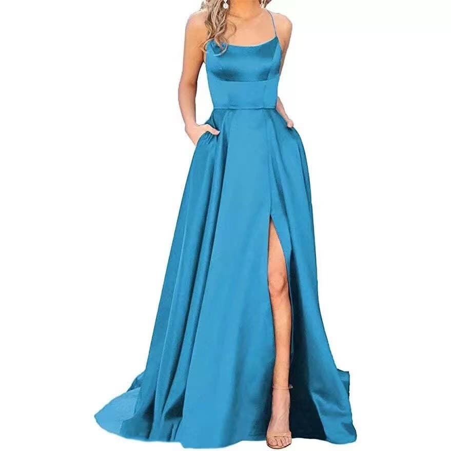 Amazon US/EU Cross-Border Bridesmaid Dress Long Gown Slimming Off-Shoulder Bridesmaid Evening Gown
