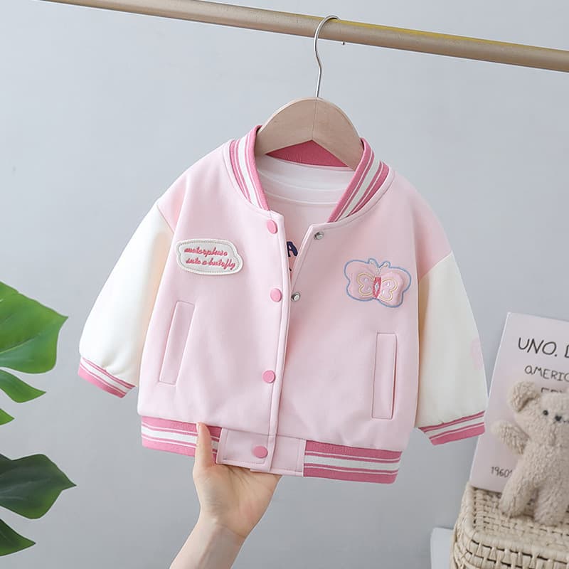 Girls' Jacket Spring and Autumn 2025 New Children's Spring Wear Baby Baseball Jacket Toddler Girl Coat