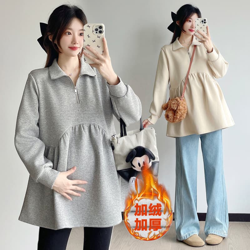 maternity wear spring autumn winter babydoll shirt