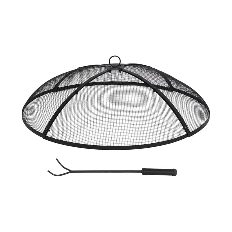 Cross-border American iron stove mesh cover pot cover round fire pit mesh cover outdoor brazier cover spark protection cover