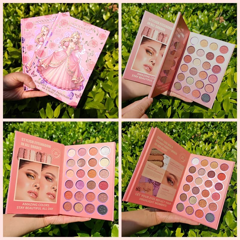 New Cross-border Trade 48-color Eyeshadow Book Pearl Matte Shimmer Glitter Makeup Palette Stage Makeup COS Color Palette