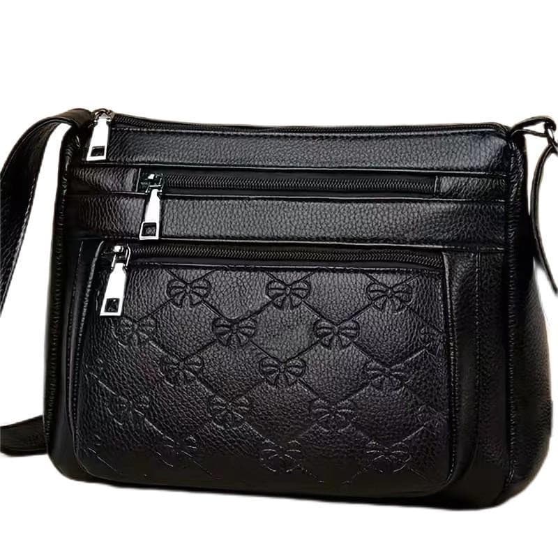 New PU Leather Women's Bag for Middle-aged Moms, Single Shoulder Crossbody Bag, Mother-in-law Bag