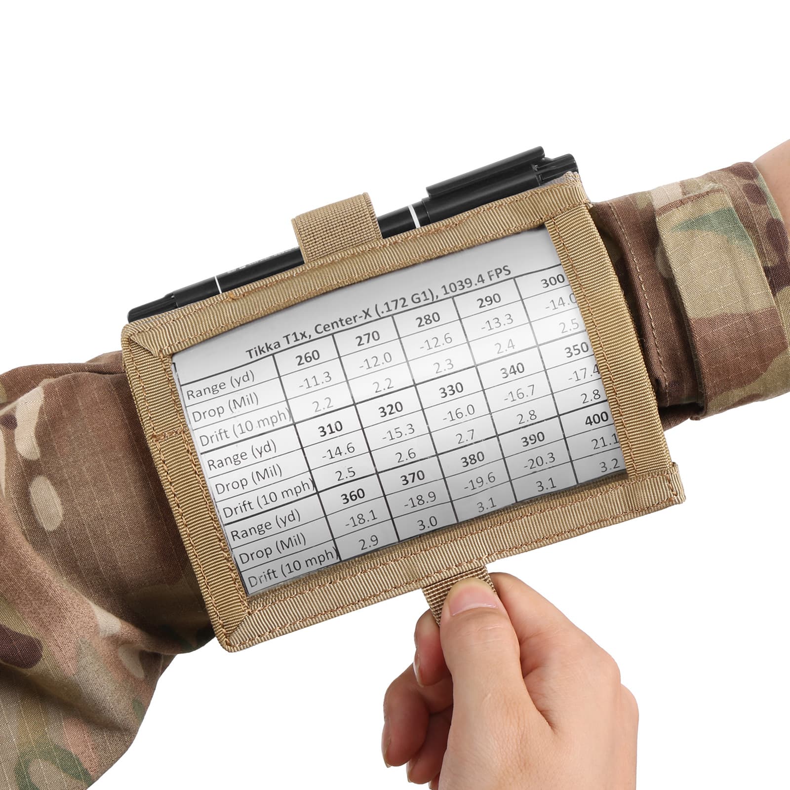 VOTAGOO Military Camouflage Tactical Map Pouch, Outdoor Hiking Camping Trekking Arm Organizer, Vest Side Bag