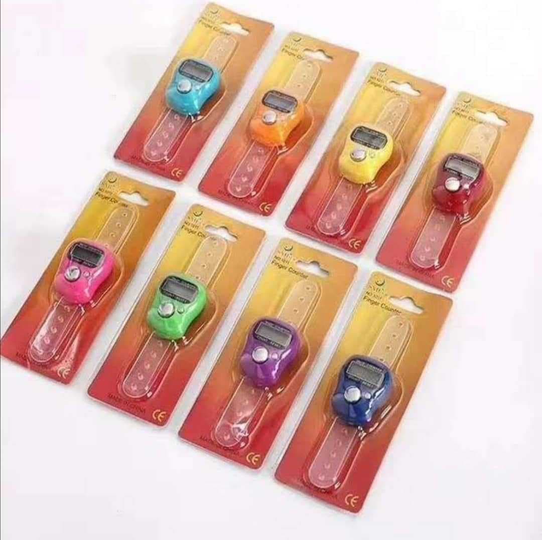 1011# Five-Digit Mini Finger Counter Electronic Ring Tally Counter Card Pack Multiple Colors Factory Stock