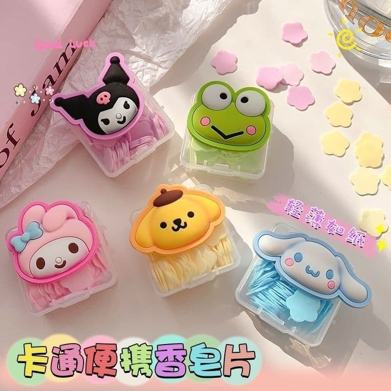 2025 Version Disposable Hand Washing Soap Sheets, Soluble Soap Sheets, Portable for Children and Students, Cleansing and Antibacterial
