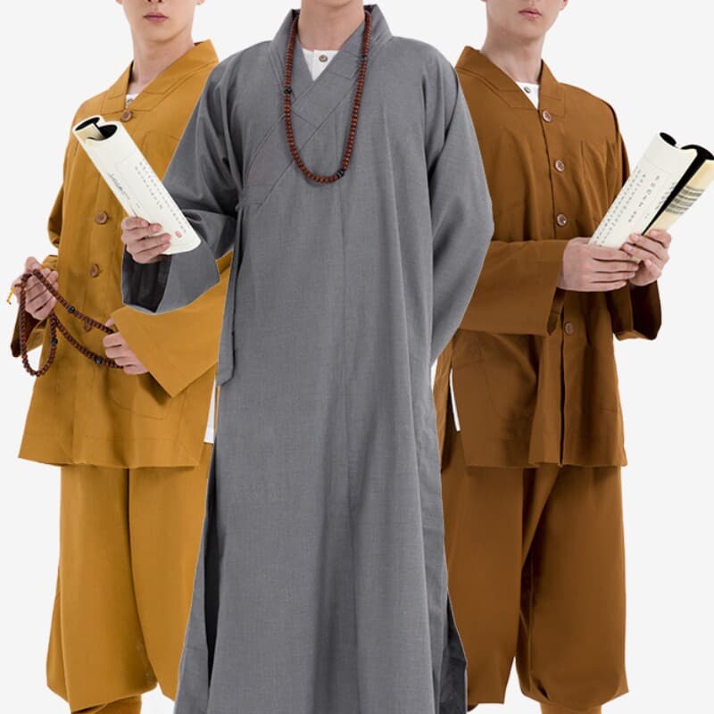 Juepai monk clothing, long gown, short gown, small gown, four seasons suit, men's and women's monk clothing, Arhat gown, monk clothing, bhikshuni uniform