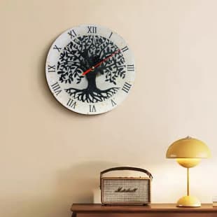 X1254 Tree of Life Clock Decoration Cement Plaster Mold DIY Silicone Mold