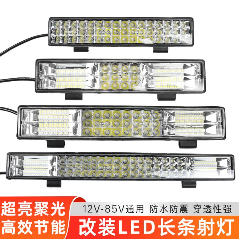 Motorcycle LED Spotlights Truck Grille Ultra-Bright Modified Strong Light Focused 12V 24V Top Light Electric Vehicle External Light