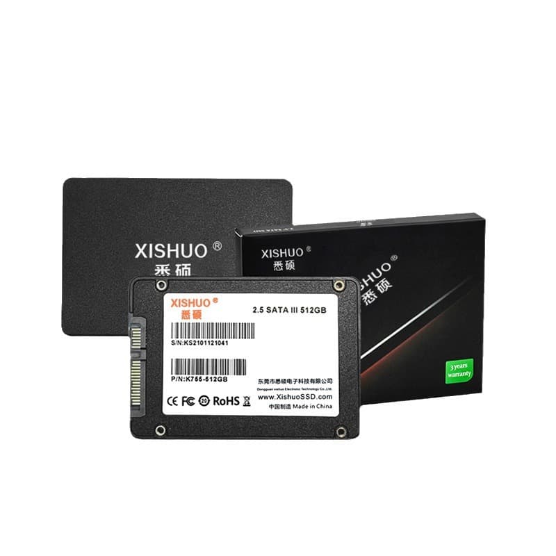 Xishuo SATA3 Interface 2.5-inch SSD for Desktop, High-Speed Read/Write 560MB/s