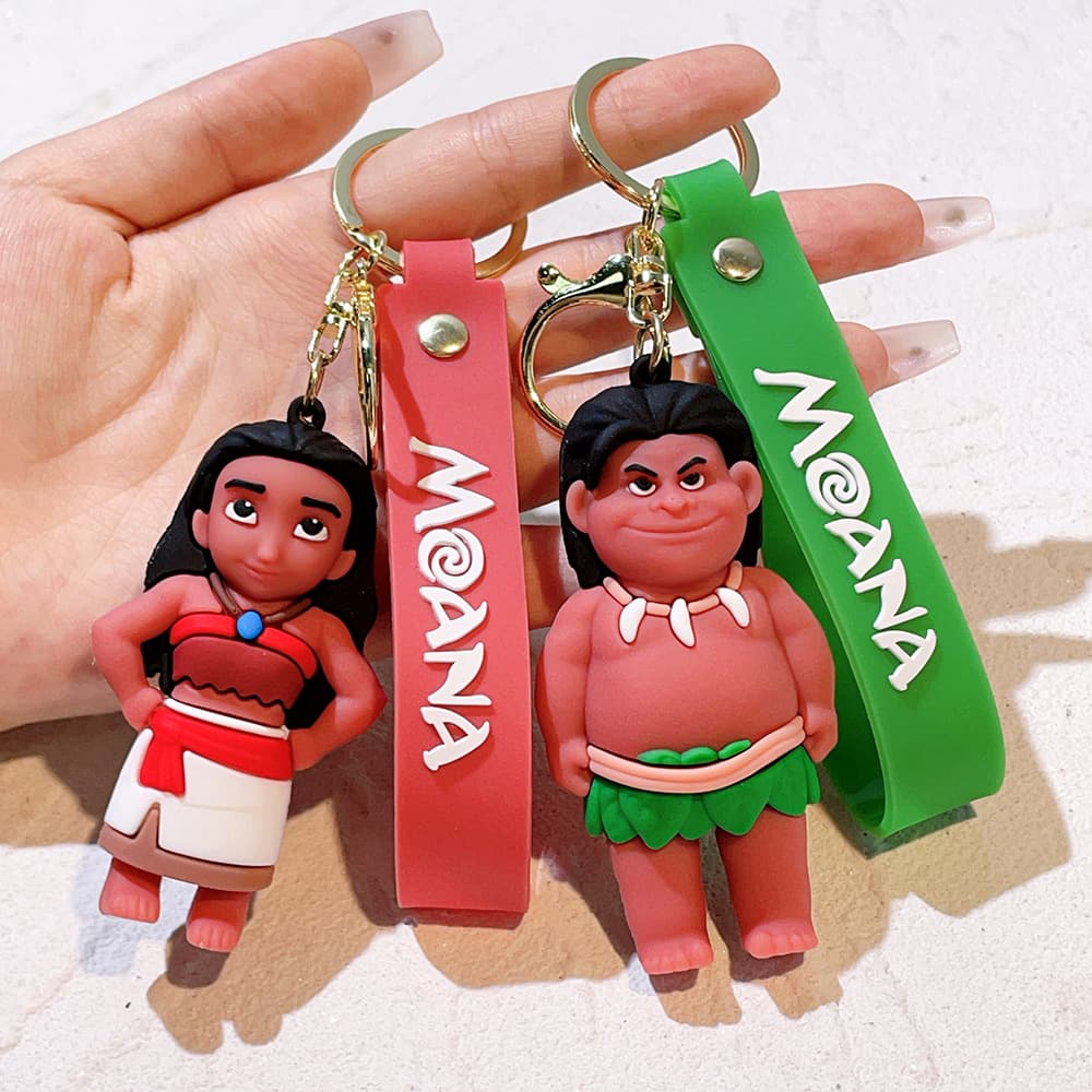 2024 Movie Moana Keychain Cross-border Creative Cartoon Pendant Car Keychain Accessories Gift