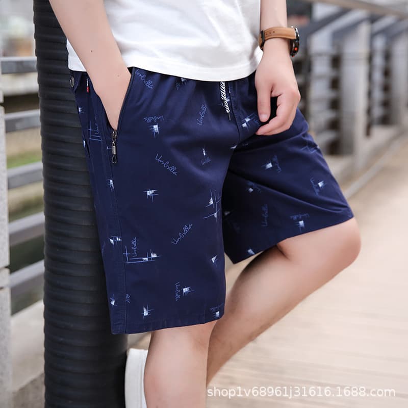 Zorro Men's Shorts Home Large Pants Loose Half-length Pants Summer Casual Large Pants Outer Wear Beach Pants