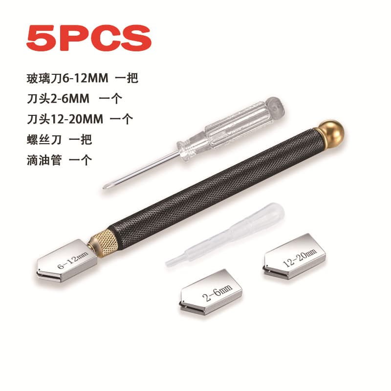 Black Cutting Glass Tile Ceramic Roller Head Set Multi-functional Marble Tool Hardware Hand Tool Durable