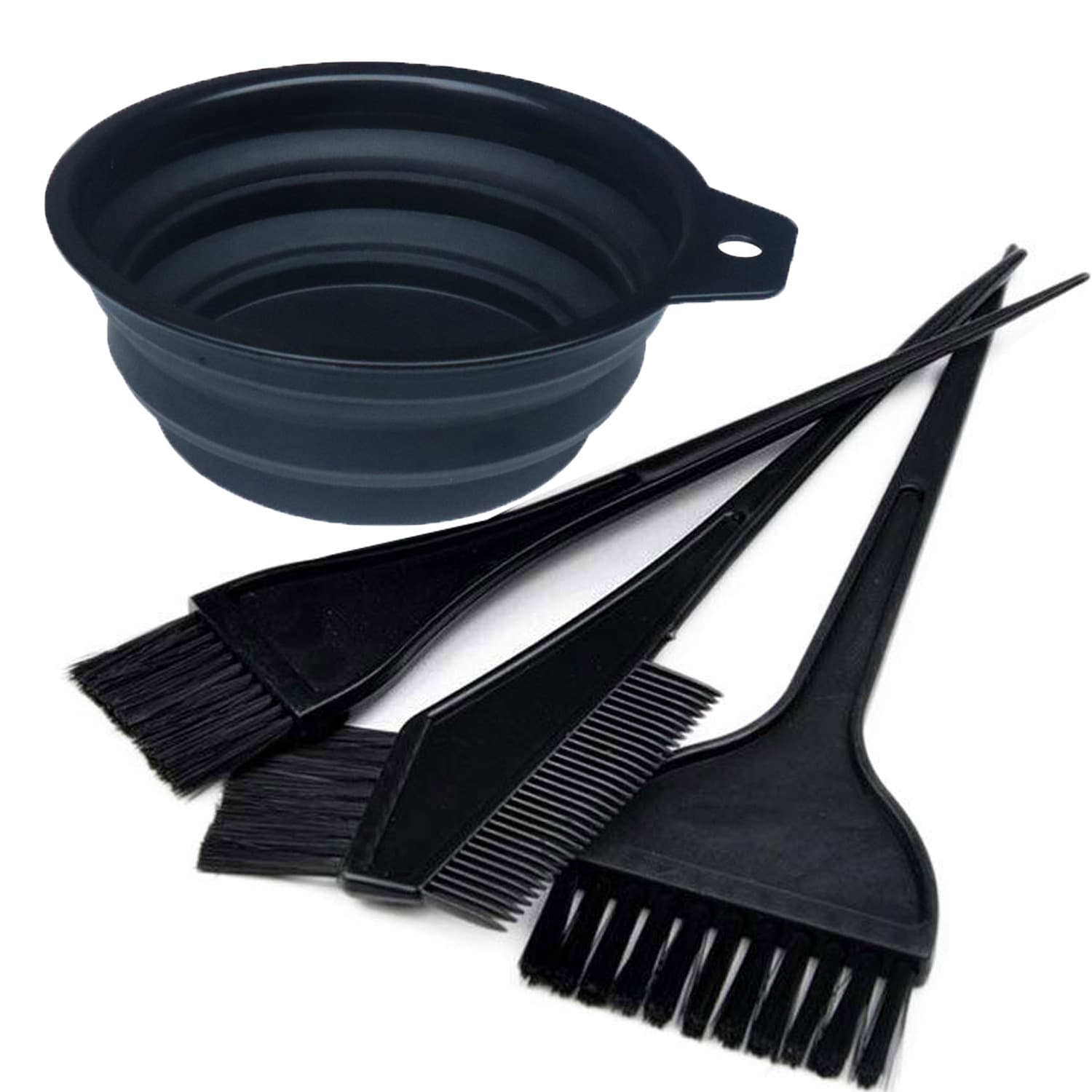 Hair Dye Tool 4-Piece Set: Dye Comb, Bowl, Brush, Salon Hair Coloring Supplies, Cross-Border Exclusive