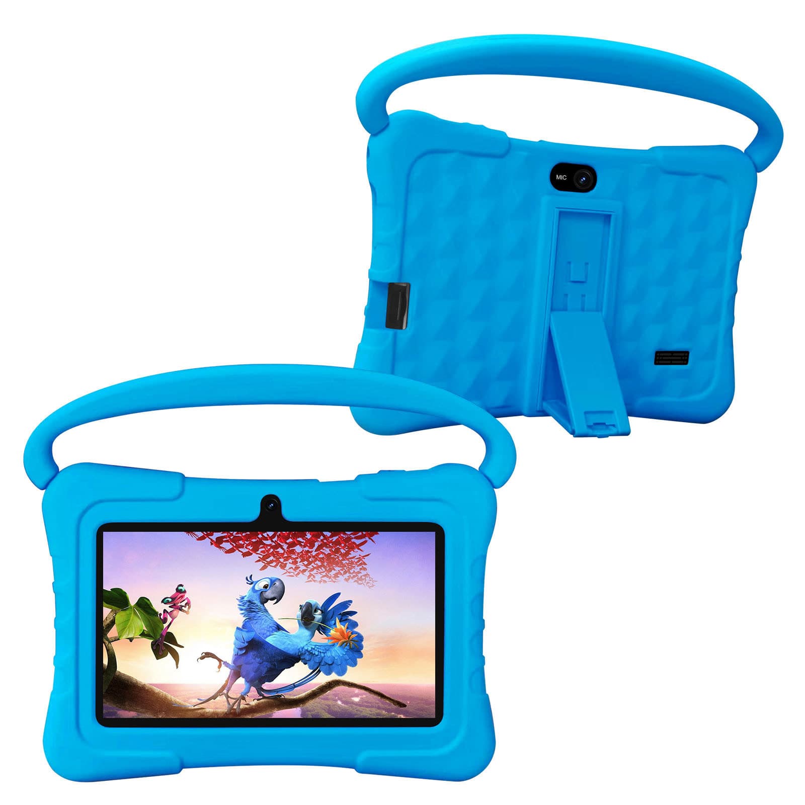 Source factory cross-border direct supply 7-inch educational IWAWA children's software tablet with protective silicone case