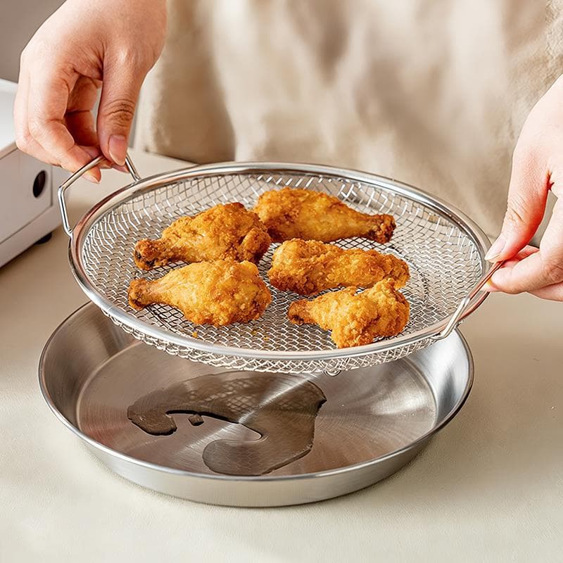 Oil Drip Tray, Kitchen Frying Oil Filtering Special Tray, Oil Filter Net Plate, Vegetable Plate, 2026 New Style Oil Draining Tool