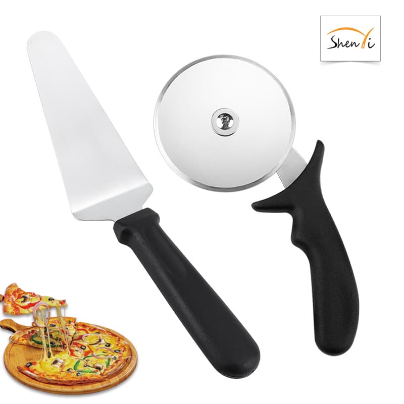 Stainless Steel Pizza Cutter Roller Wheel Pizza Slicer Pizza Cutter Cake Slicer Baking Tool