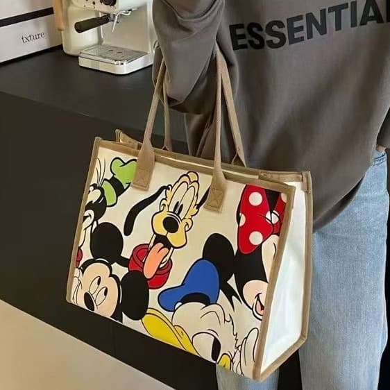 Women's Shoulder Bag Goofy Cartoon Pattern Mickey Tote Bag Mickey Bag Cross-border Style Women's Shoulder Tote