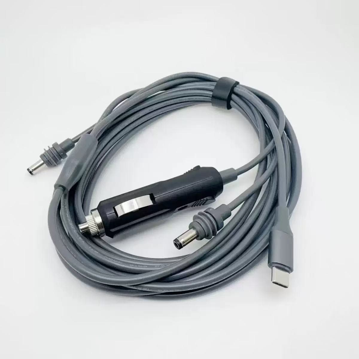 3IN1 Car Charger + USB-C + DC to DC Power Cable