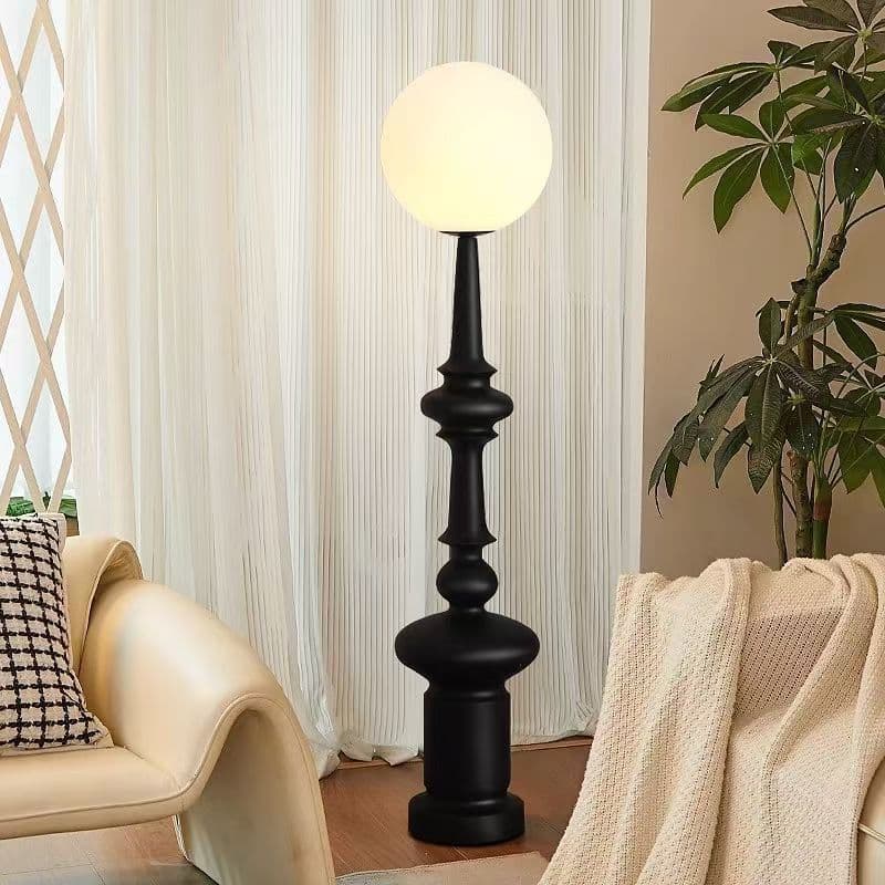 French Retro Roman Column Floor Lamp Living Room Sofa Minimalist Decorative Lamp High-end Bedroom Standing Atmosphere Table Lamp