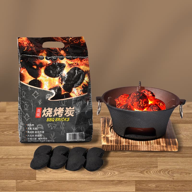 Barbecue Charcoal for Stove Tea Boiling, Quick-Light Fruitwood Charcoal, Bamboo Charcoal, Steel Charcoal, Special Charcoal for Fire and Heating
