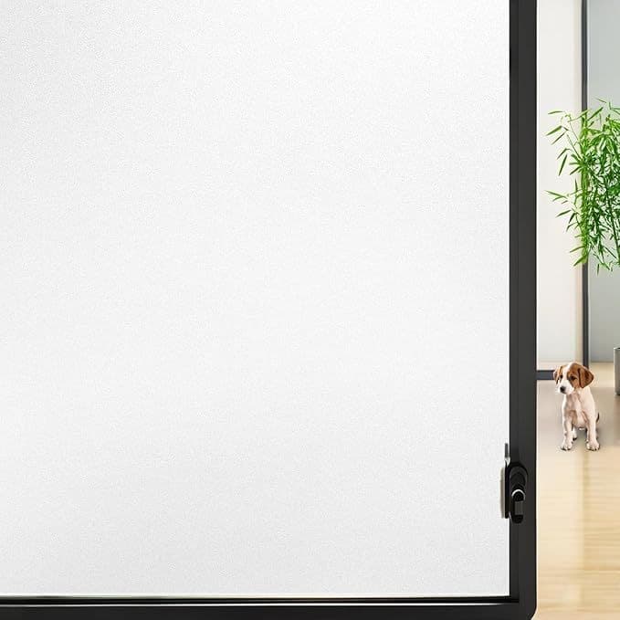 American-style frosted glass film, static cling, translucent and opaque window sticker for bedroom windows, privacy protection and anti-peeping film