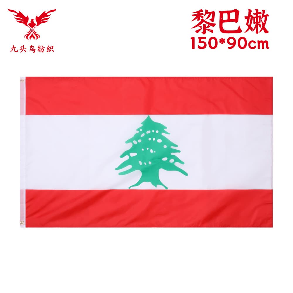 90*150cm Lebanon Flag 3*5ft Polyester Flag