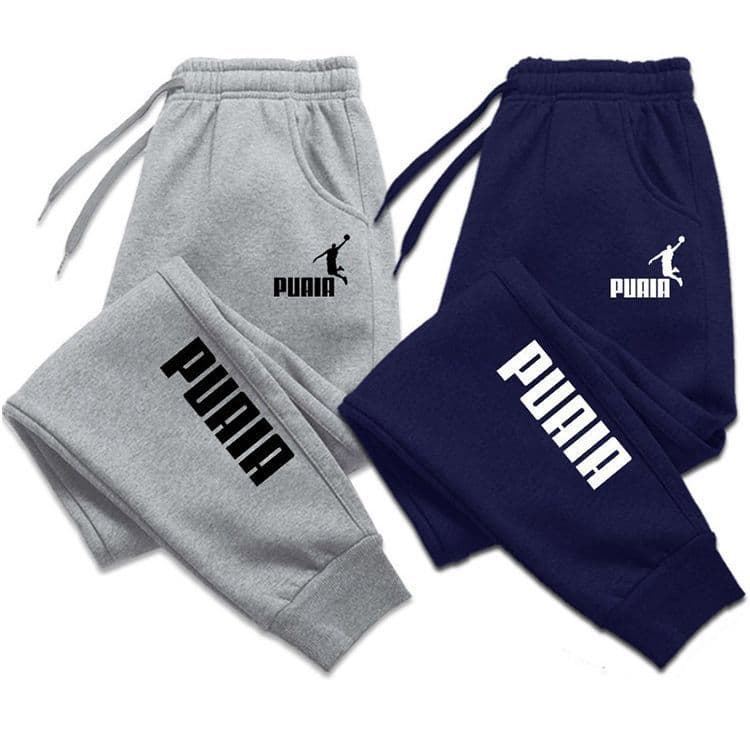 Men's Sweatpants New Fall/Winter Casual Joggers with Fleece Lining, Unisex Street Style Long Pants