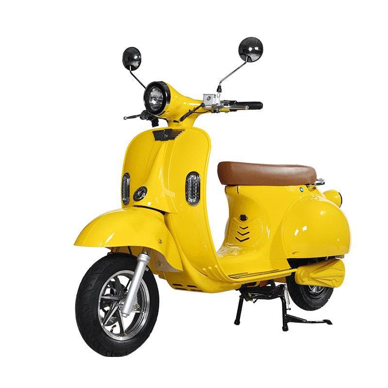 Roman Holiday Vespa Retro Motorcycle, Trendy Electric Scooter for Leisure Commuting, High-Speed Pedal Scooter