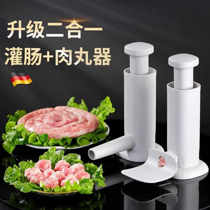 Home Sausage Stuffer Machine, Manual Casing Sausage Filler, Hand-operated Meat Sausage Maker, Sausage Production Tool
