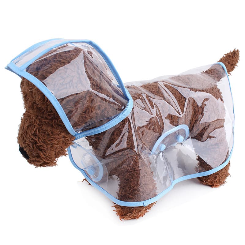 Pet Supplies Pet Transparent Raincoat Fashion Trend Poncho Dog Raincoat Big Dog Raincoat#