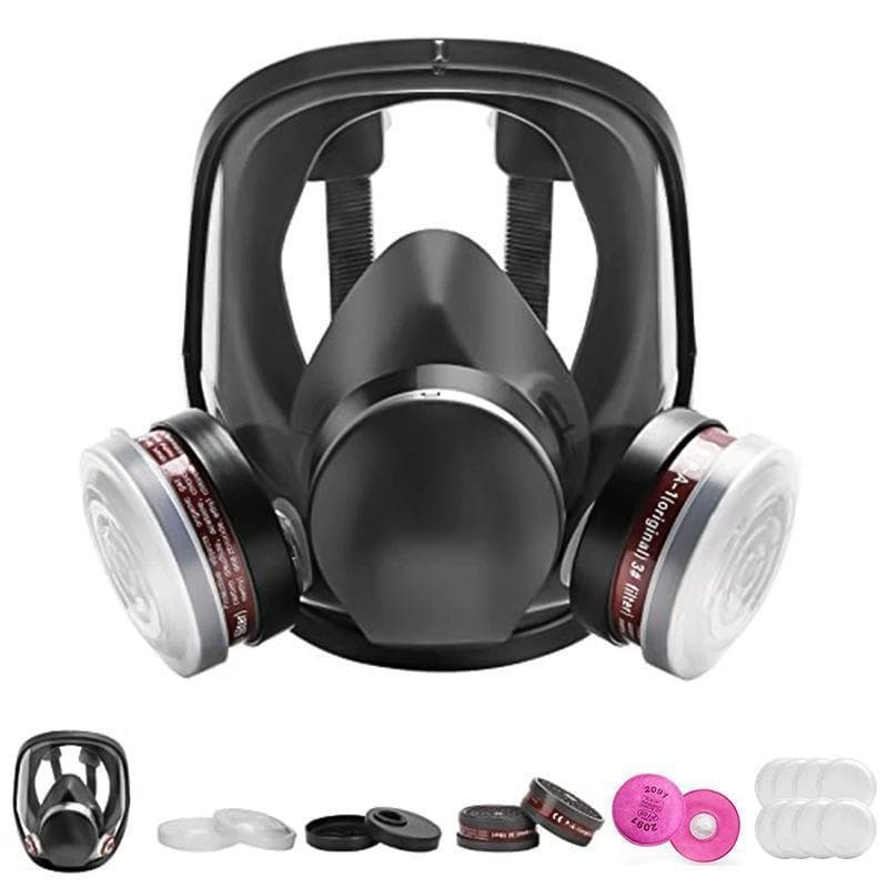 6800 Gas Mask Factory Grinding Dust Self-Priming Mask Silicone Large Field of View Protective Face Mask Cross-Border Drop Shipping