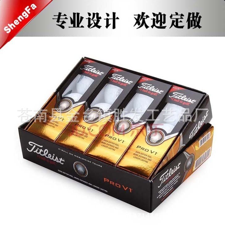 Golf box, practice ball color box, golf gift packaging box, spike color box, glove paper box