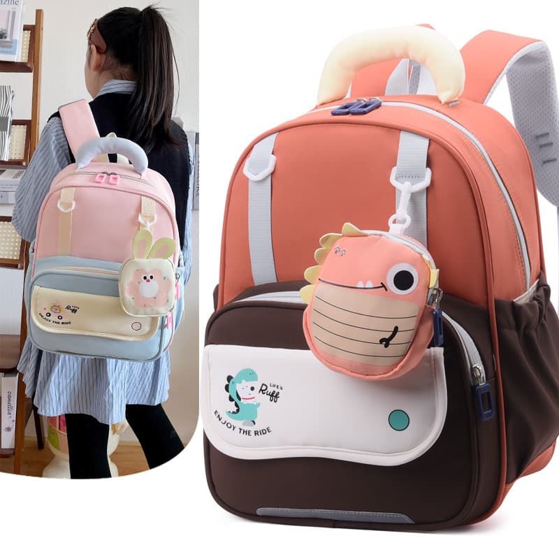 Student Backpack 2026 New Cartoon Preschool Kids Backpack Cute Boys Girls Lightweight Spine-Protecting Double-Shoulder Bag
