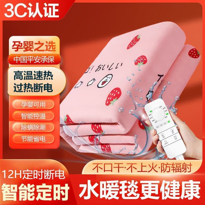 Water Heating Electric Blanket Hydronic Circulation Dual/Single Student Dorm Triple Dual Control Temperature Adjustable Home Safe Water-Electric Pad
