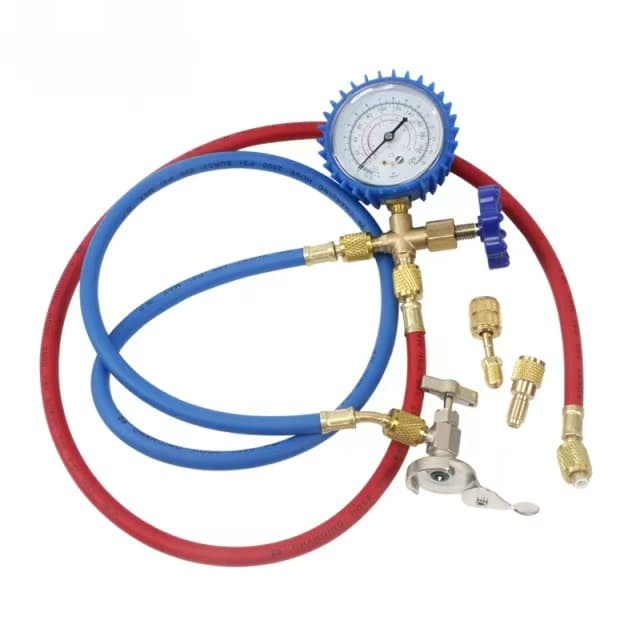Refrigerant Charging Tool Set Refrigerant Charging Kit Truck Set Car Refrigerant Freon Gauge Set Vehicle Adapters