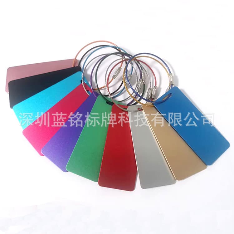 Hot-selling Luggage Tags, Nameplates, Hangers, Anodized Aluminum Employee Badges, Laser Engraved Logos