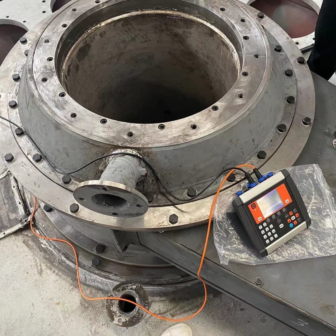 Powder selection motorized balancing service to reduce vibration values and imported dynamic balancing instrument for online detection and correction