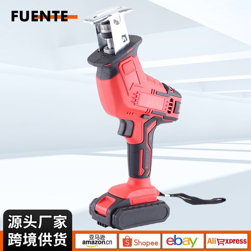 Rechargeable Reciprocating Saw Large Capacity Lithium Battery Sabre Saw Cross-border Trade Lightweight Rechargeable Reciprocating Saw Manufacturer