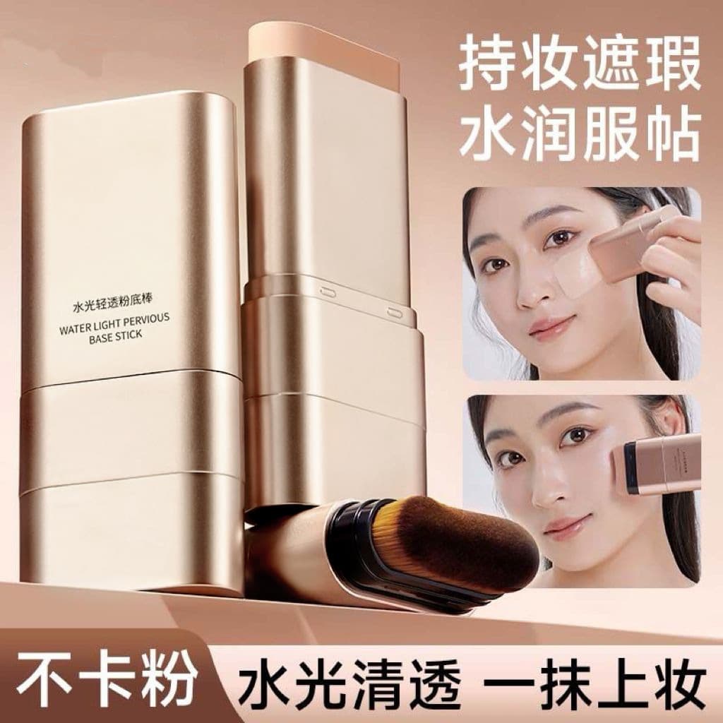 [In Stock] Snow Jasmine Double-Ended Foundation Stick with Eraser Finish - Waterproof, Non-Cake, Smooth, Oil-Controlling, Concealing, Long-Lasting and Non-Falling