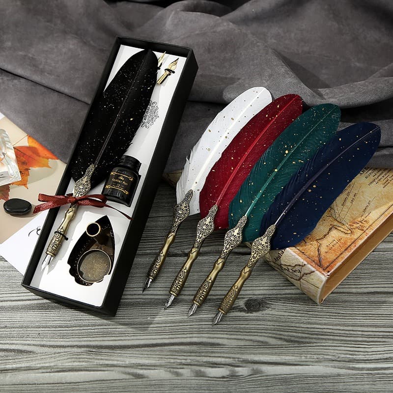 English calligraphy pen Harry Potter quill pen set Gothic replacement nib dipped in ink pen comic pen