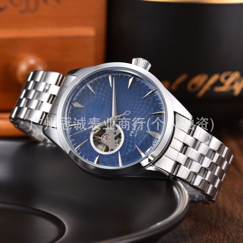 Three-hand single calendar steel band men's watch watch men's fine watch cross-border watch mechanical watch casual watch