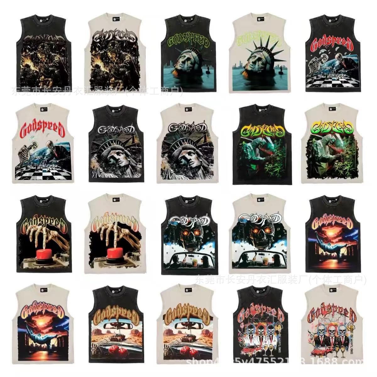 African American 2026 Heavyweight Fun Print Men's Vest Tank Top Summer Versatile Sports Sleeveless Men's T-Shirt