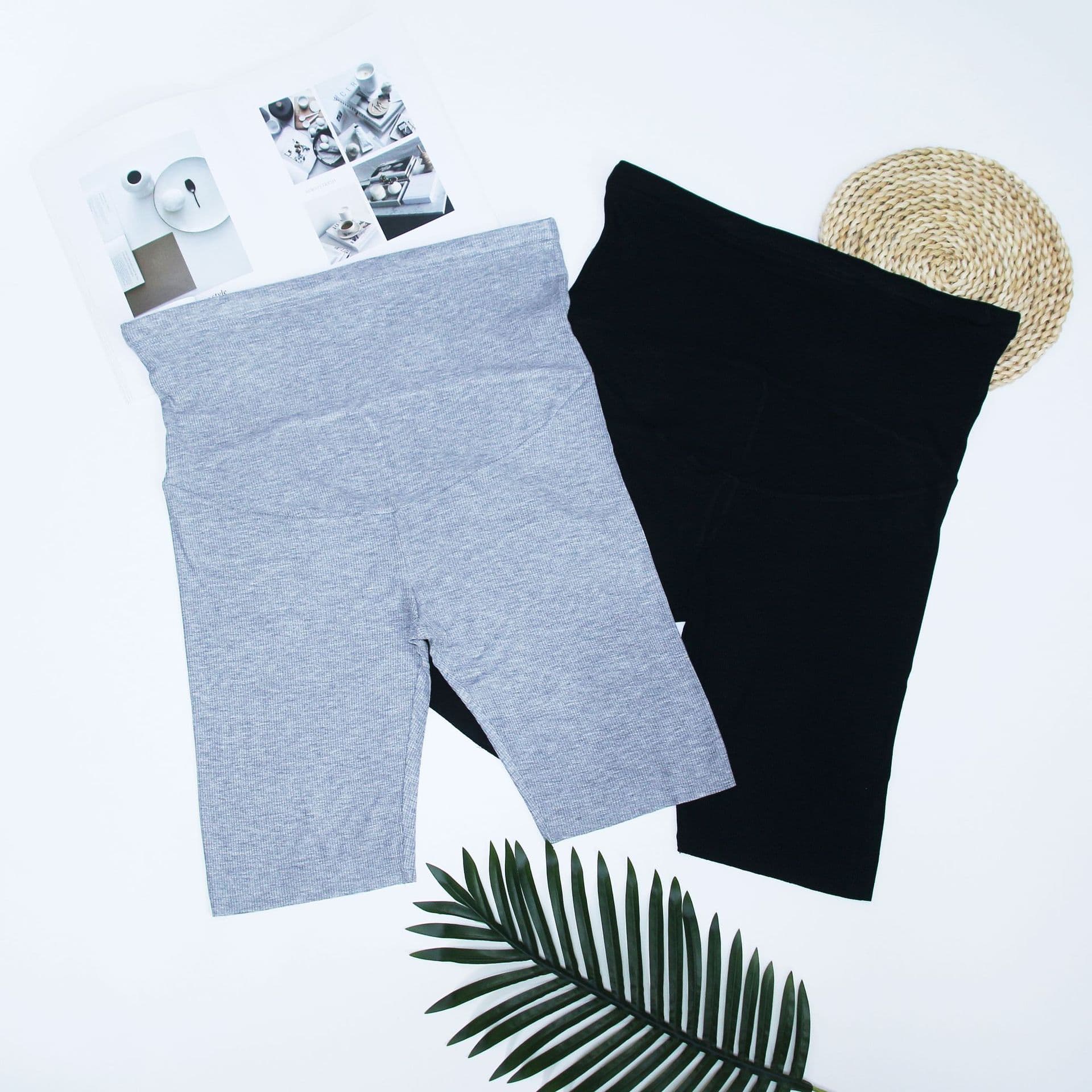 New Ribbed Base Layer Maternity Pants Comfortable Loose Fit Spring Autumn Outerwear Breathable Versatile