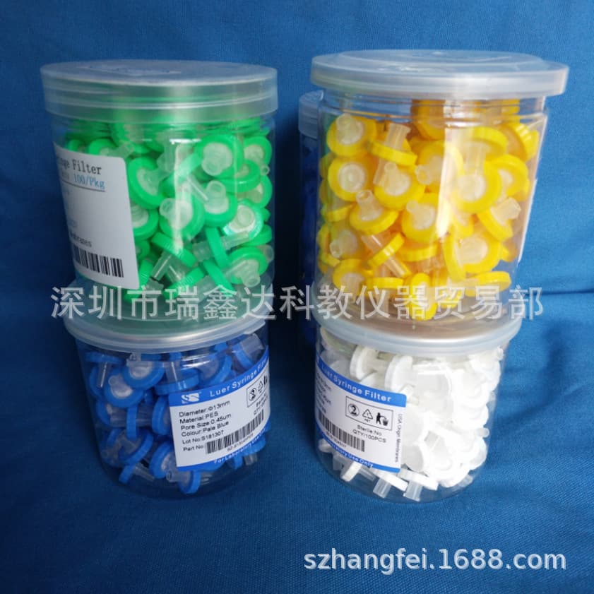 PES Syringe Filter 13/25mm Nylon Syringe Filter Aqueous Filter 0.22 0.45um