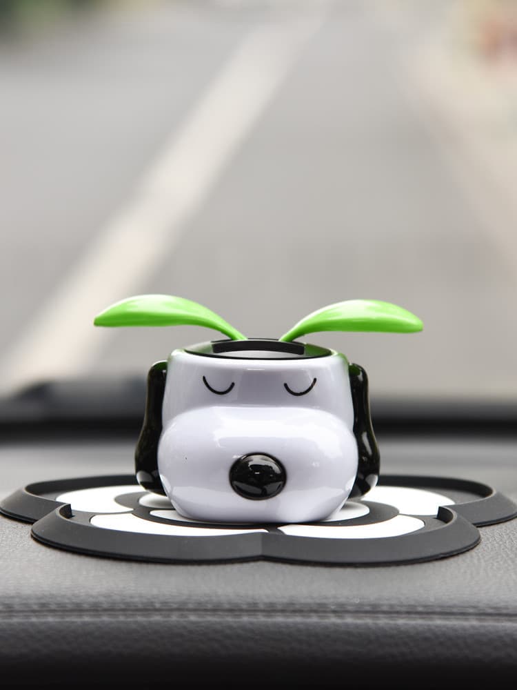 Car Ornaments Solar Swing Apple Flower Snoopy Dog Car Ornaments Car Decorations Sunflower Ornaments