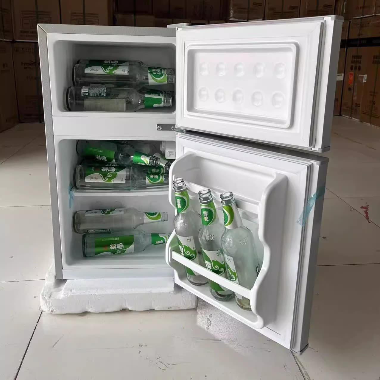 Special Price Shipping Damage Mini Refrigerator for Home, Rental, Dorm, Office, Double Door with Freezer and Fridge