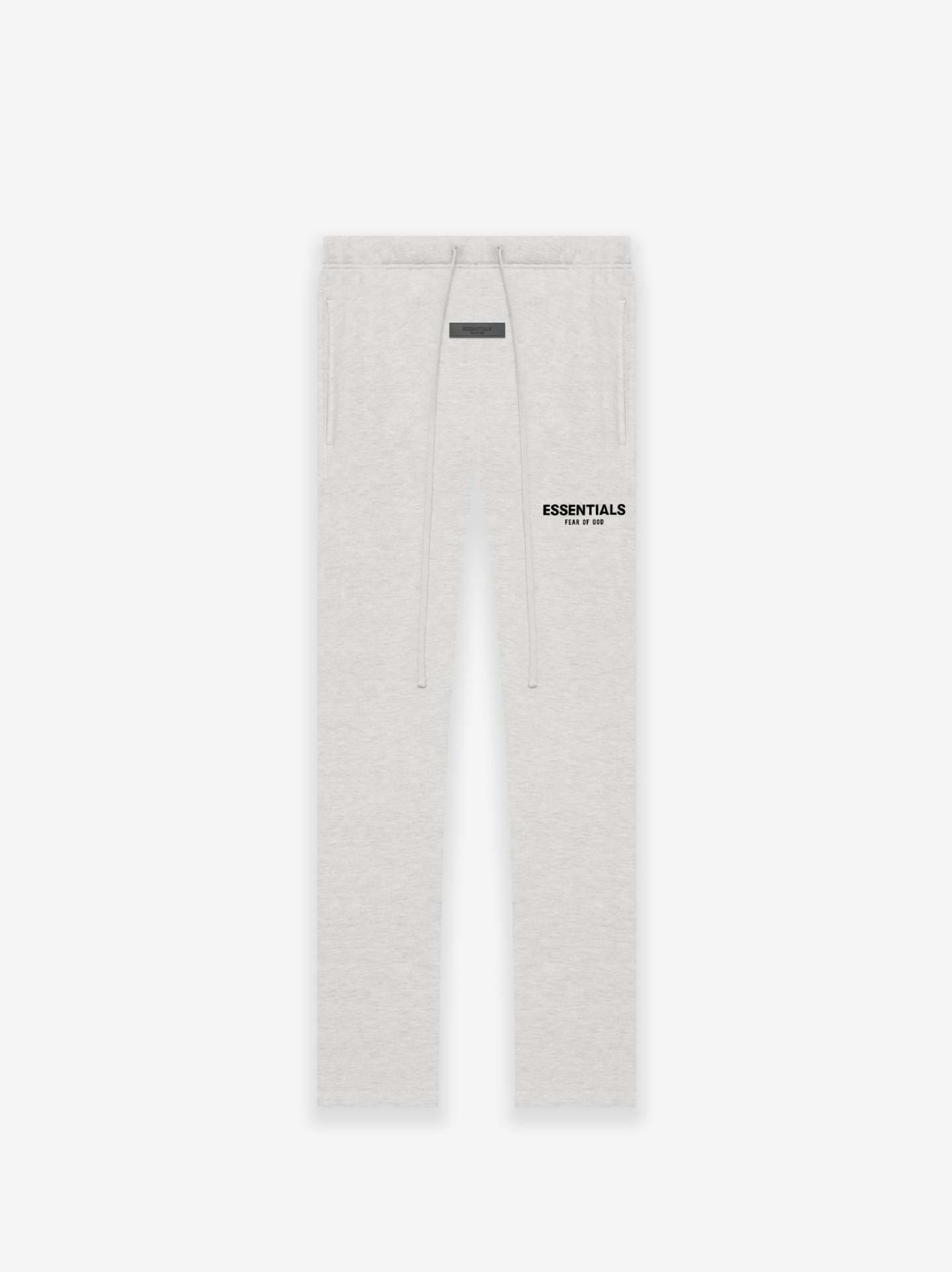 2022SS Flannel Straight-Leg Pants with Small Logo Flock Print FOG Essentials Streetwear Cross-Border