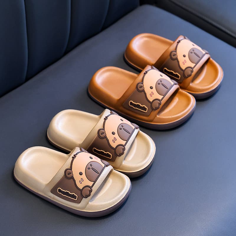 Children's Slippers for Girls Summer Cartoon Cute Indoor Non-Slip Soft Sole Toddler Sandals for Boys